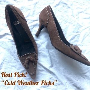 Stuart Weitzman brown suede pumps size 6